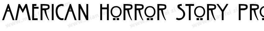 American Horror Story Promo字体转换